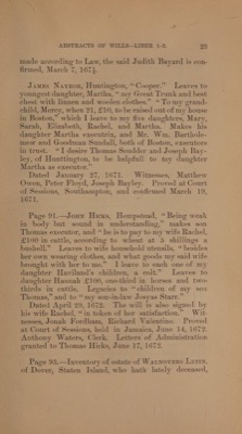 Printed text: Page 93. Inventory of estate of Walnovers Letin, of Dover, Staten Island, who hath lately deceased,